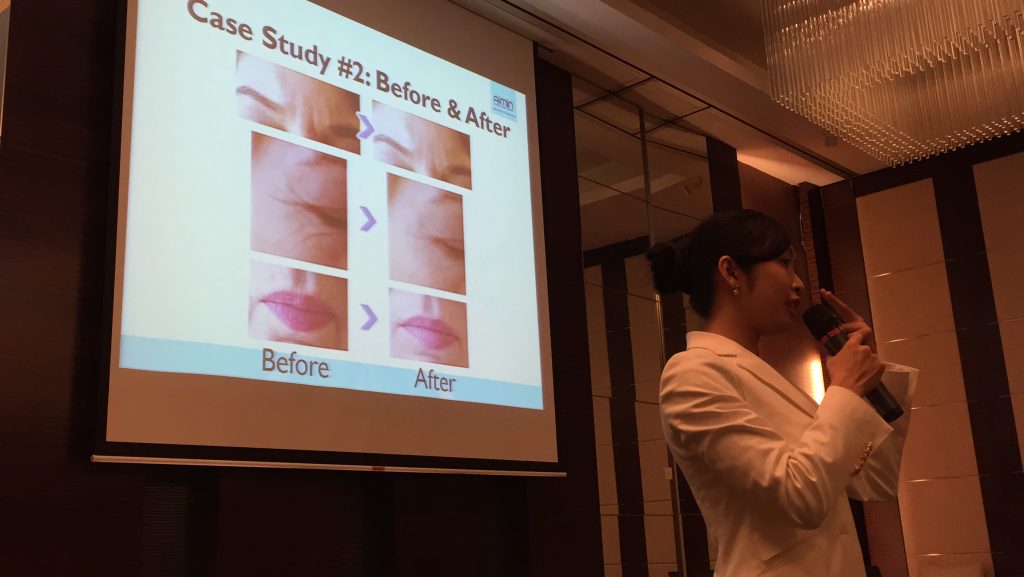 Before and after results of TCM skin aging treatments